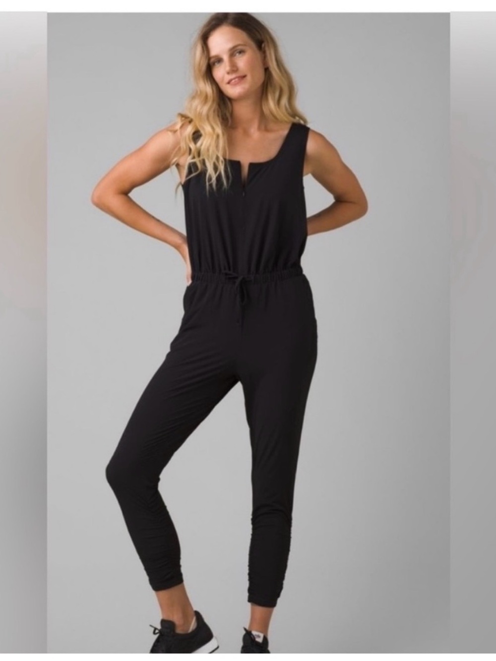 Prana Railay Black Jumpsuit Women's Size Small Athleisure Outdoor